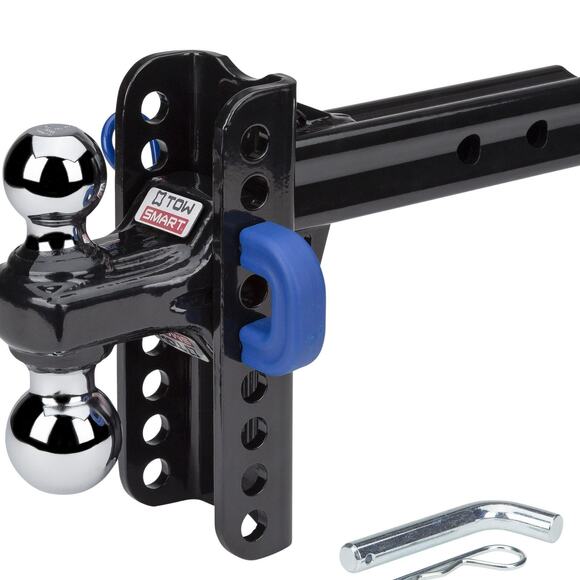 TowSmart Steel Adjustable Trailer Hitch, Dual Ball, X-Mount, 2-Inch Receiver - Picture 1 of 8